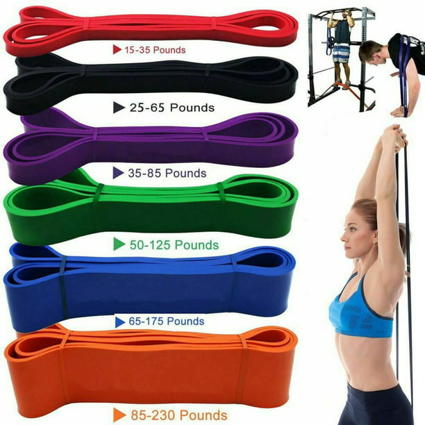 Resistance Exercise Heavy Duty Bands Tube Home Gym Sports Fitness Natural Latex